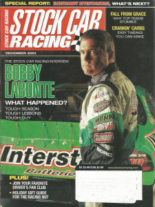 STOCK CAR RACING 2001 DEC - Labonte, Earnhardt Investigation, Carbs, Suits